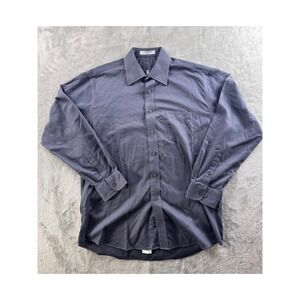 Duck Head Wrinkle Free Blue Button Down Shirt Mens L Preppy Classic Fit Office